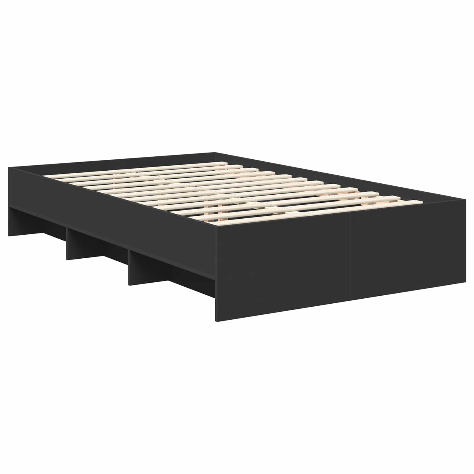 Struttura del letto Nero 120 x 123 cm Legno multistrato | homemem39