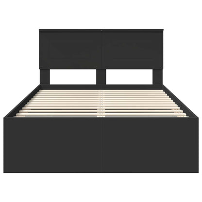 Struttura del letto Nero 120 x 123 cm Legno multistrato | homemem39