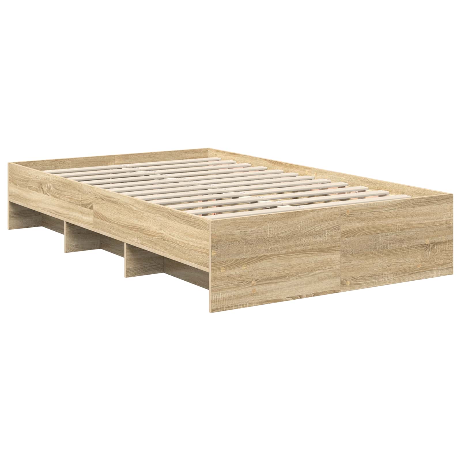 Struttura del letto con testiera Rovere Sonoma 120 x 123 cm | homemem39