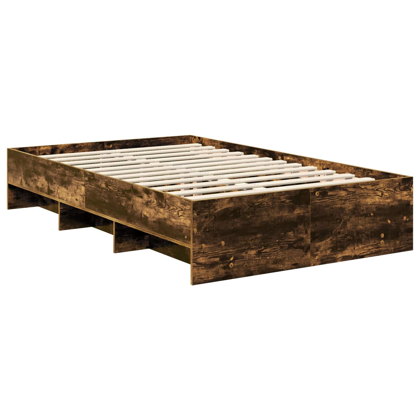 Struttura del letto Rovere fumé 120 x 123 cm Legno multistrato | homemem39