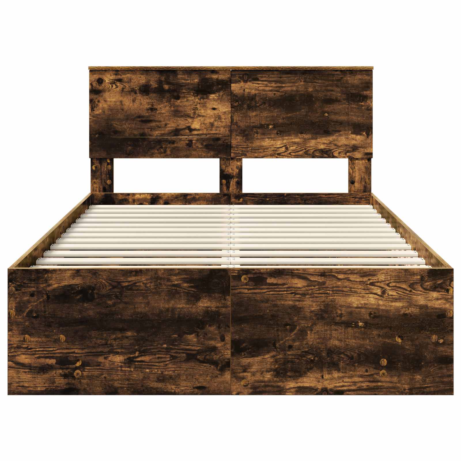Struttura del letto Rovere fumé 120 x 123 cm Legno multistrato | homemem39