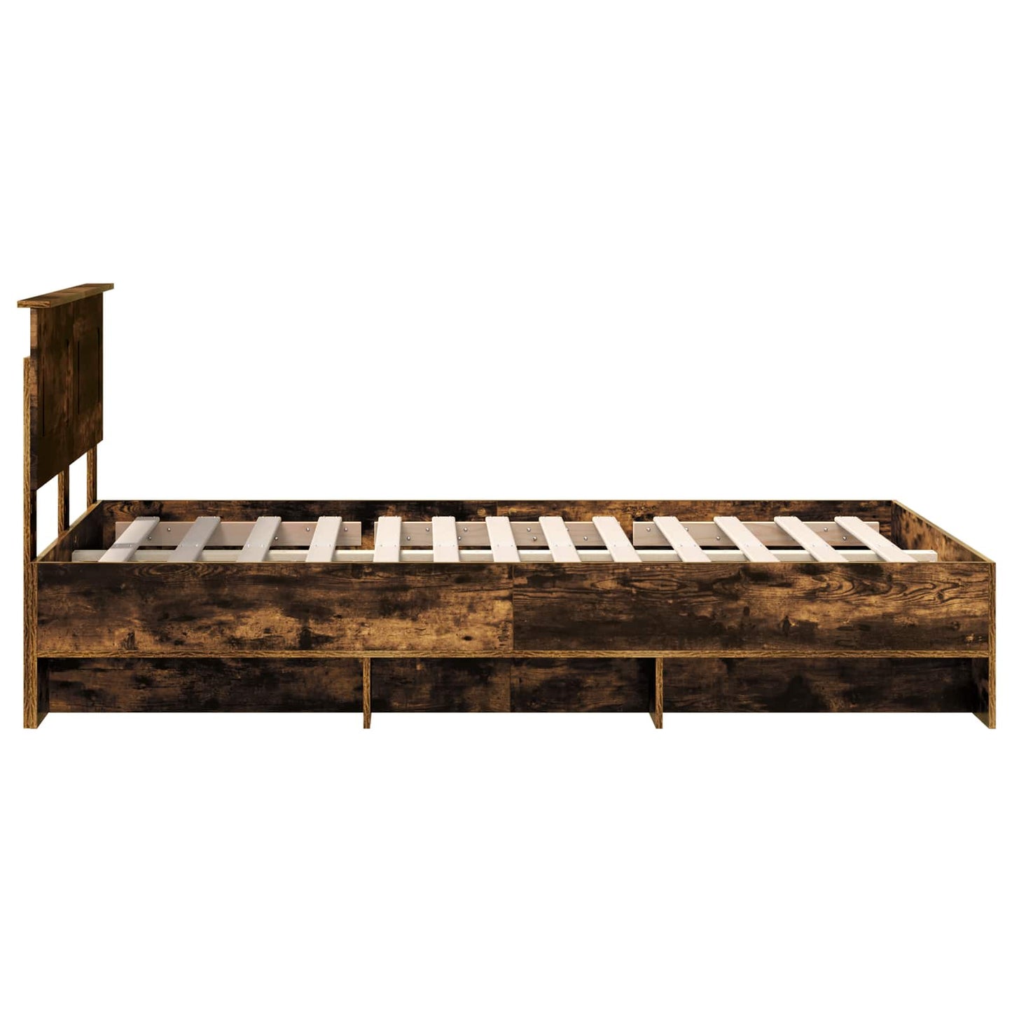Struttura del letto Rovere fumé 120 x 123 cm Legno multistrato | homemem39