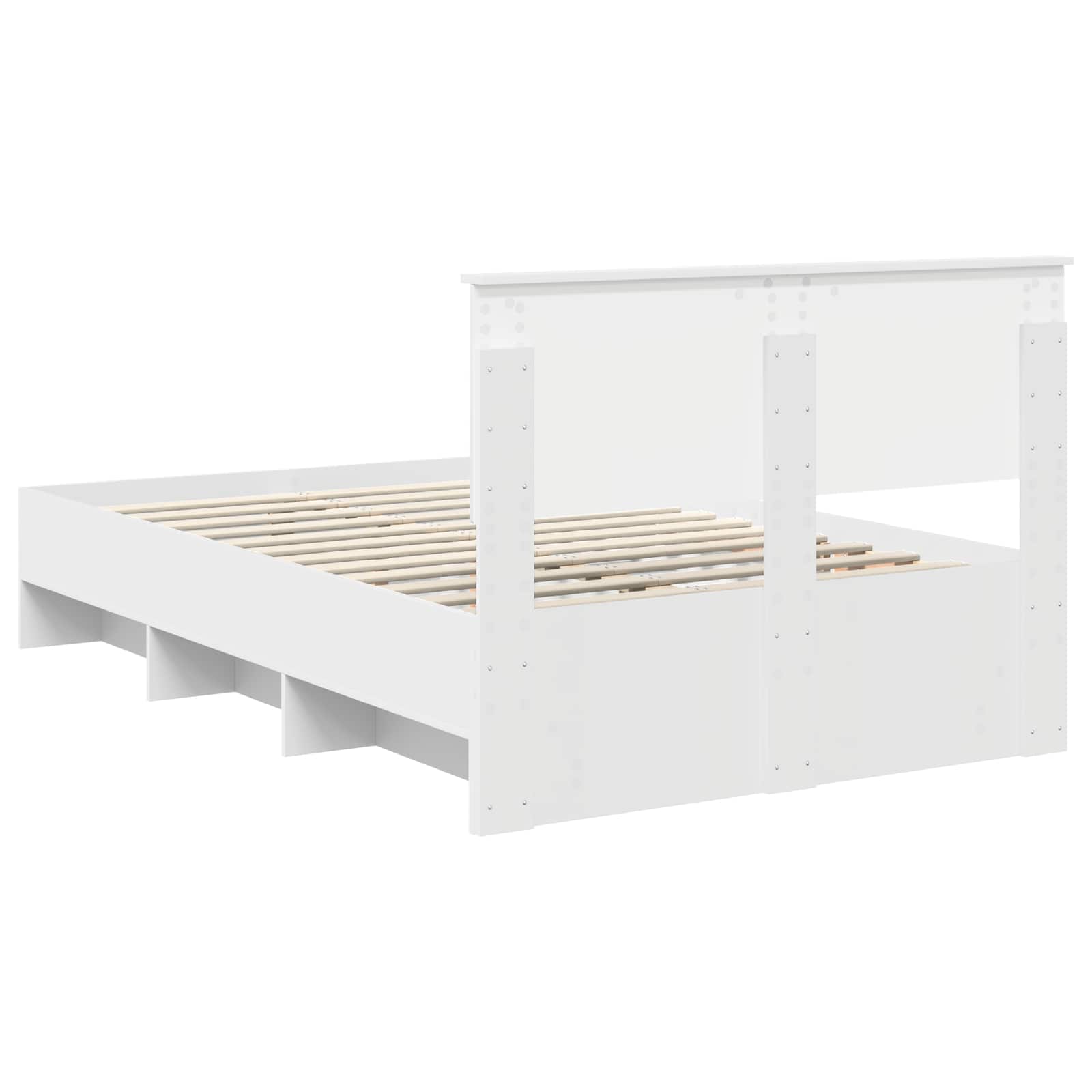 Struttura del letto Bianco 120 x 123 cm Legno multistrato | homemem39