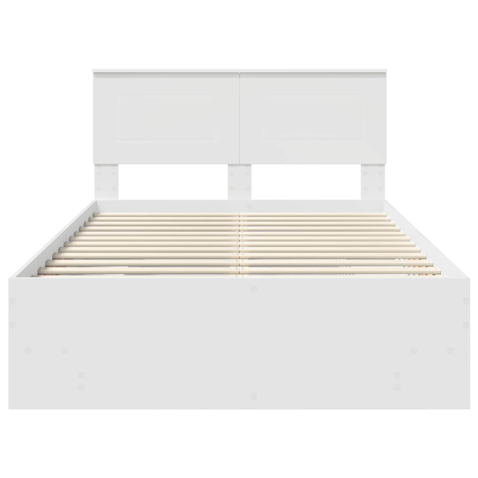 Struttura del letto Bianco 120 x 123 cm Legno multistrato | homemem39