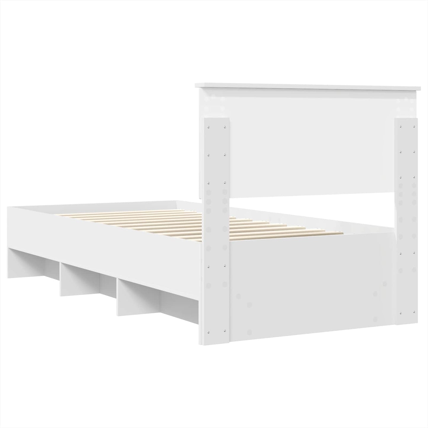 Struttura del letto Bianco 120 x 123 cm Legno multistrato
