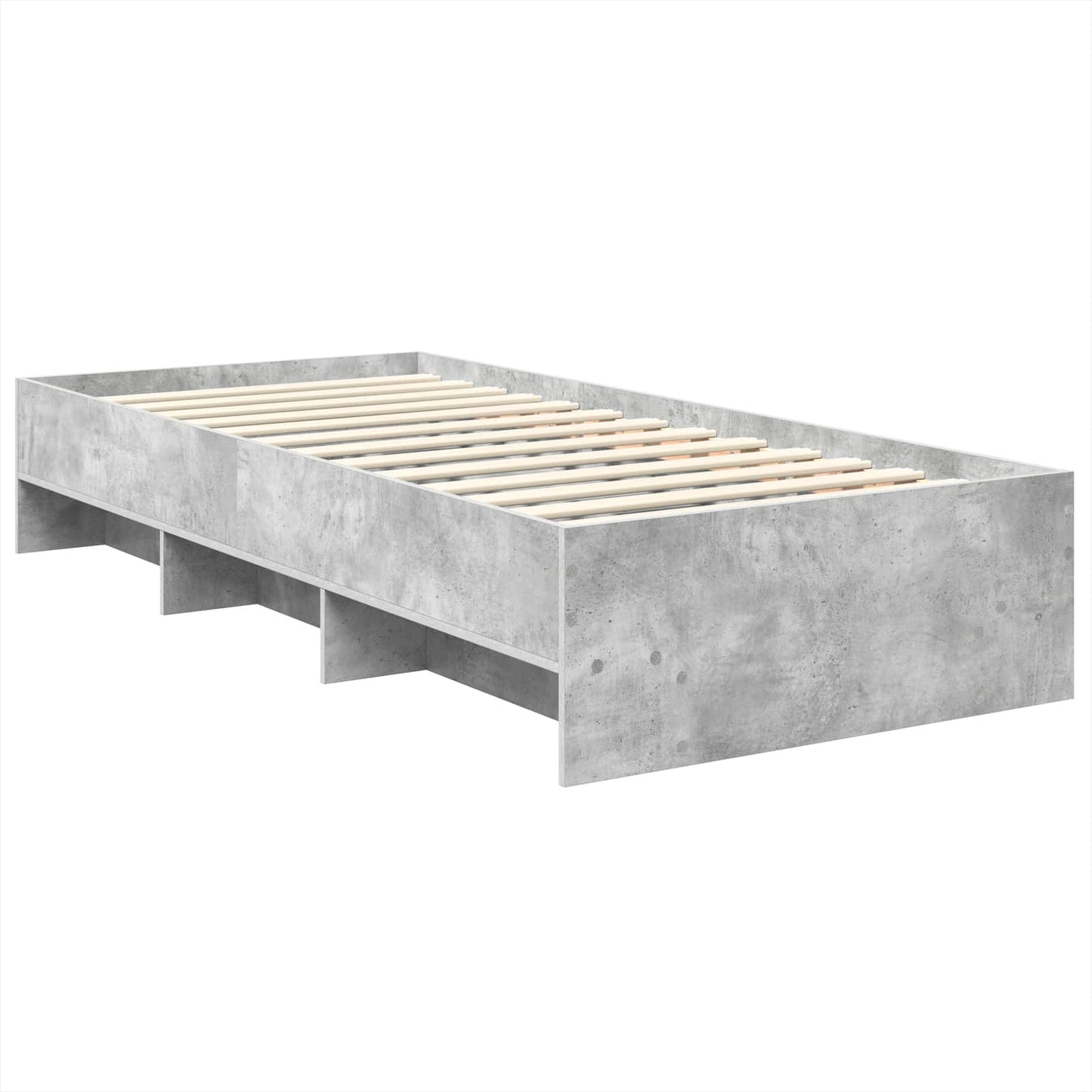 Struttura del letto con testiera Grigio cemento 120 x 123 cm