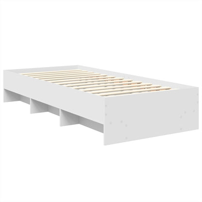 Struttura del letto Bianco 90 x 200 cm Legno multistrato