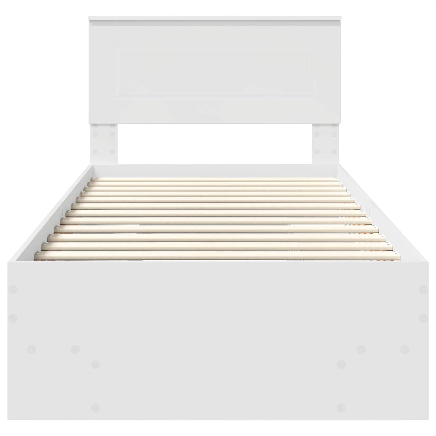 Struttura del letto Bianco 90 x 200 cm Legno multistrato