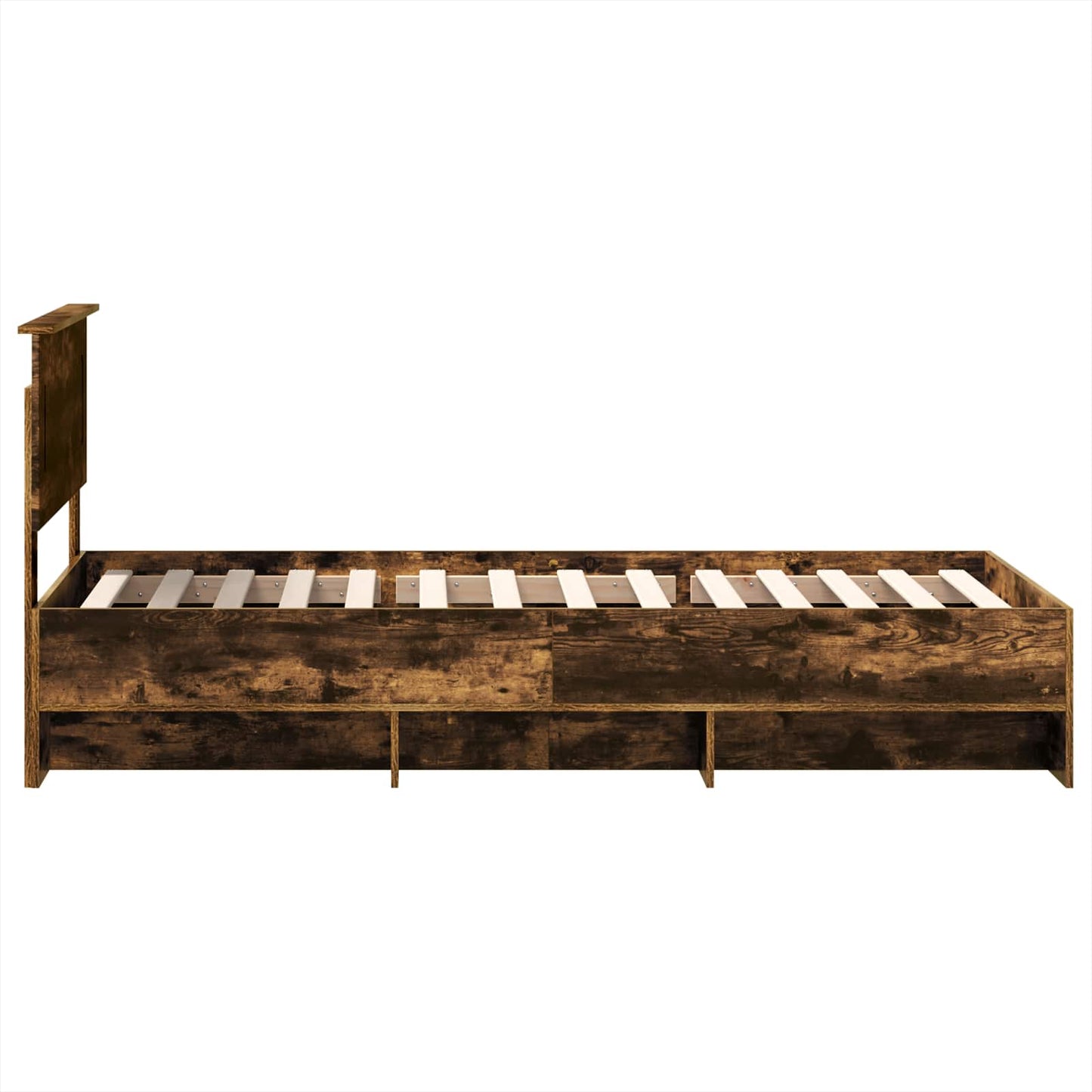 Struttura del letto Rovere fumé 90 x 200 cm Legno multistrato