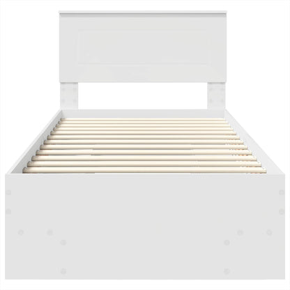 Struttura del letto Bianco 90 x 200 cm Legno multistrato