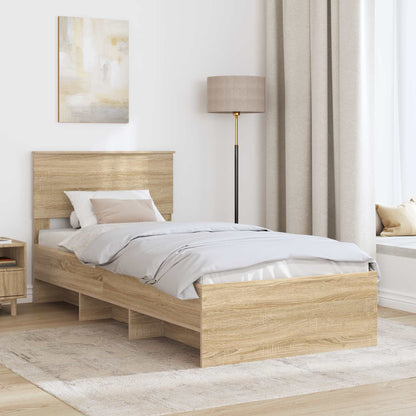 Struttura del letto Rovere Sonoma 80 x 200 cm Legno multistrato