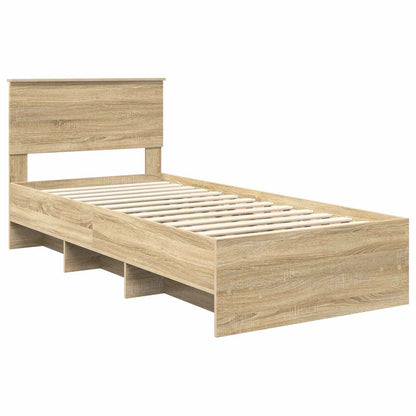 Struttura del letto Rovere Sonoma 80 x 200 cm Legno multistrato