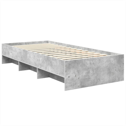 Struttura del letto con testiera Grigio cemento 80 x 200 cm | homemem39