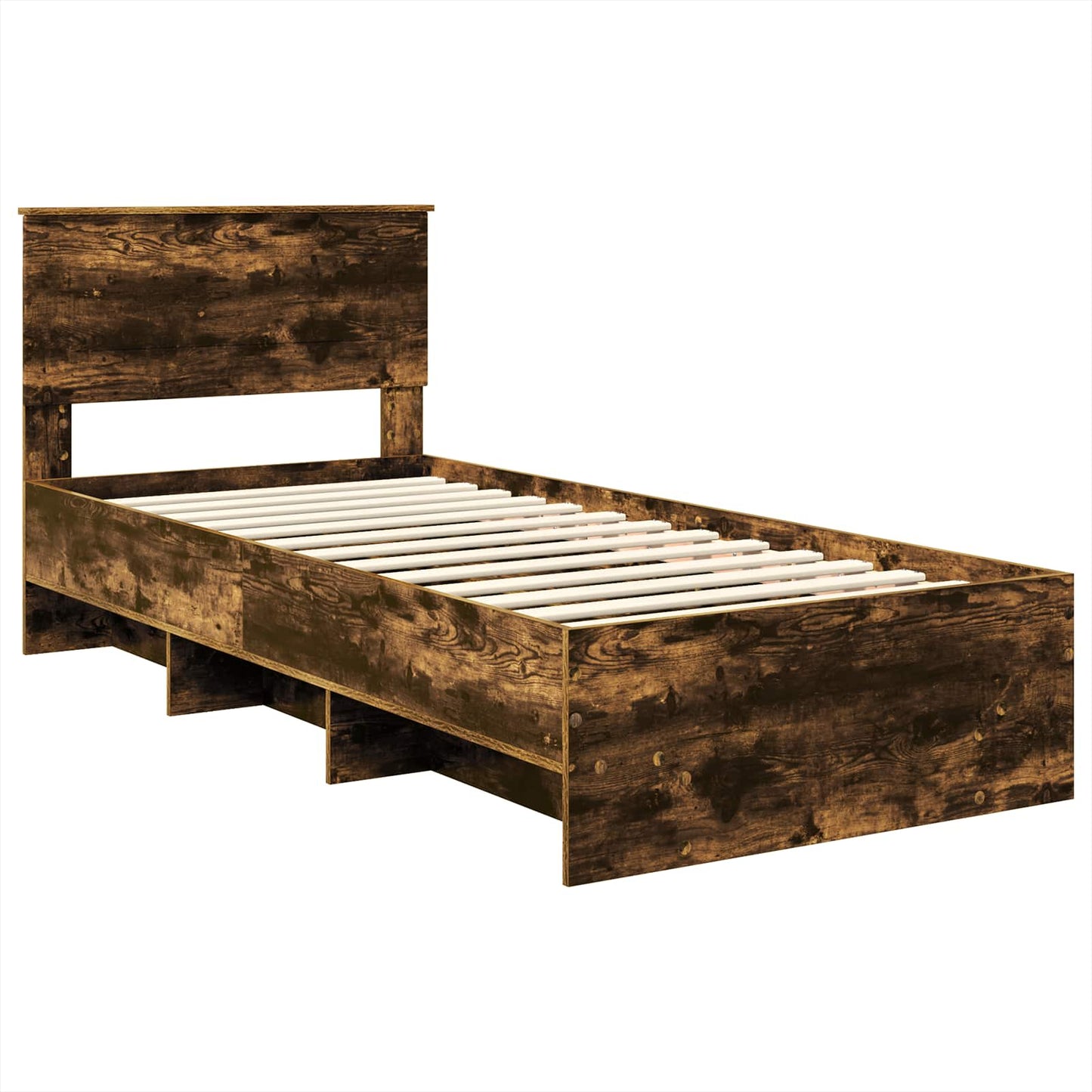 Struttura del letto Rovere fumé 80 x 200 cm Legno multistrato | homemem39