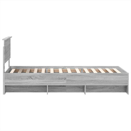 Struttura del letto Grigio Sonoma 80 x 200 cm Legno multistrato | homemem39