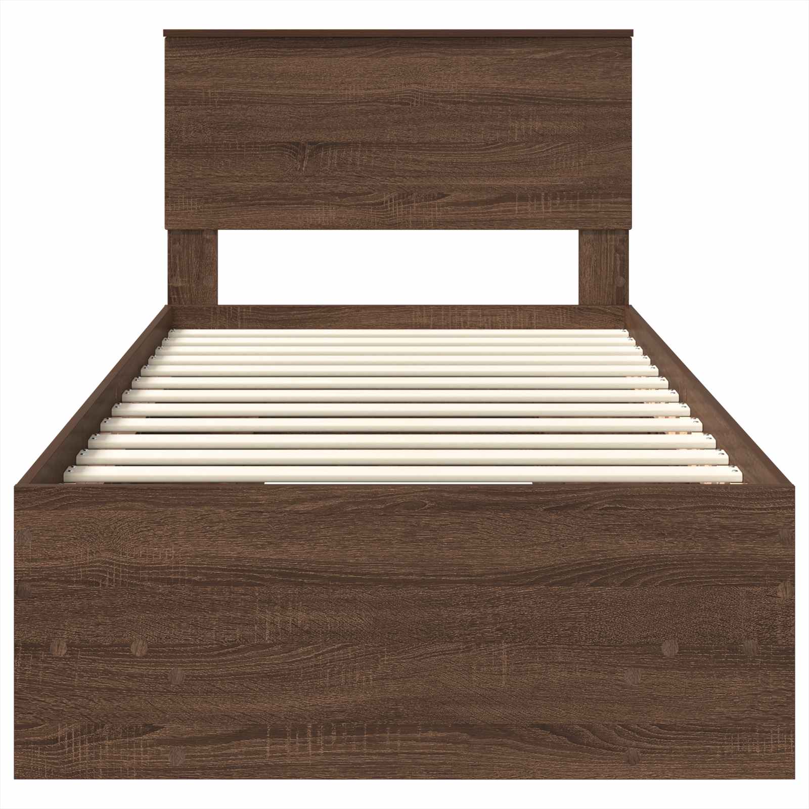Struttura del letto con testiera Rovere Marrone 80 x 200 cm | homemem39