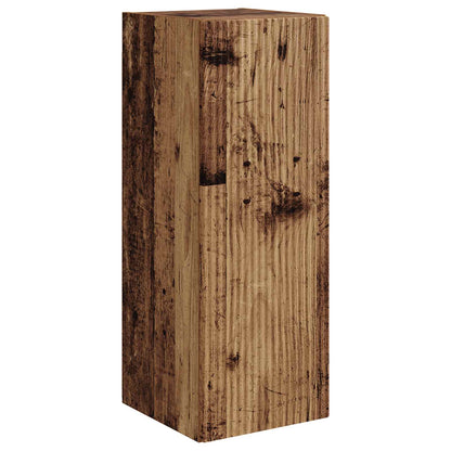 Set di Mobiletto da TV a Parete 4 pcs Legno vecchio | homemem39