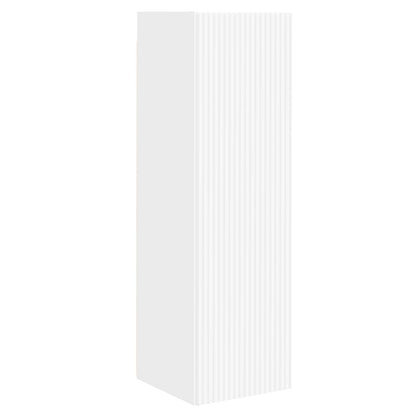 Set di Mobiletto da TV a Parete 4 pz Bianco | homemem39