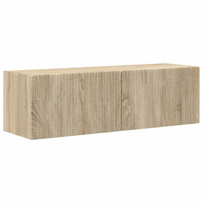 Set di Mobiletto da TV a Parete 4 pcs Rovere Sonoma | homemem39