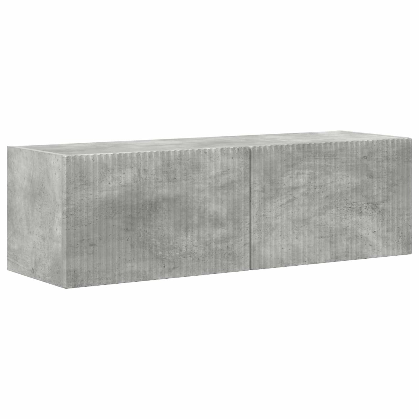 Set di Mobiletto da TV a Parete 4 pcs Grigio cemento