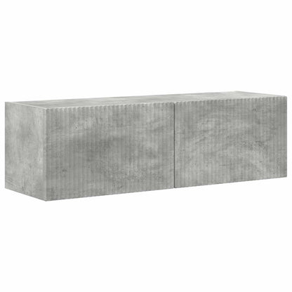 Set di Mobiletto da TV a Parete 4 pcs Grigio cemento