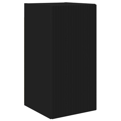 Set di Mobiletto da TV a Parete 4 pcs Nero Legno ingegnerizzato