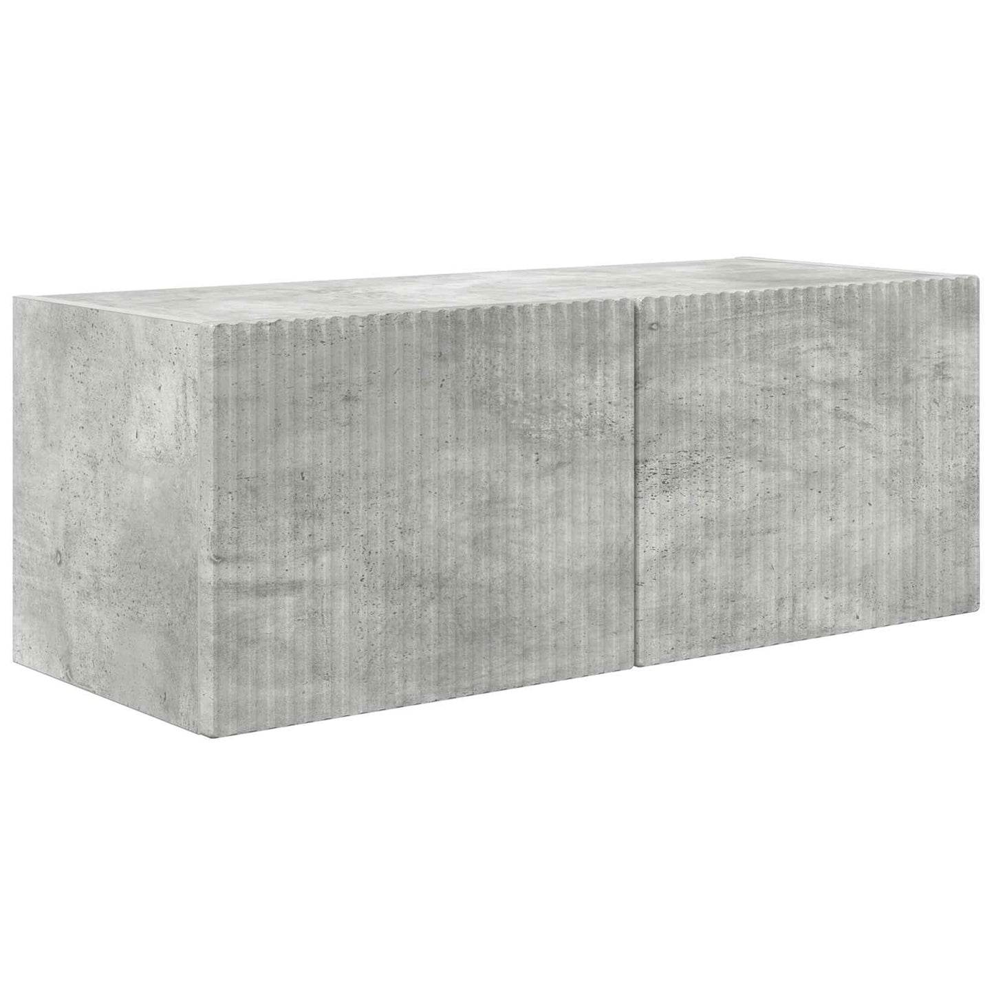 Set di Mobiletto da TV a Parete 4 pcs Grigio cemento