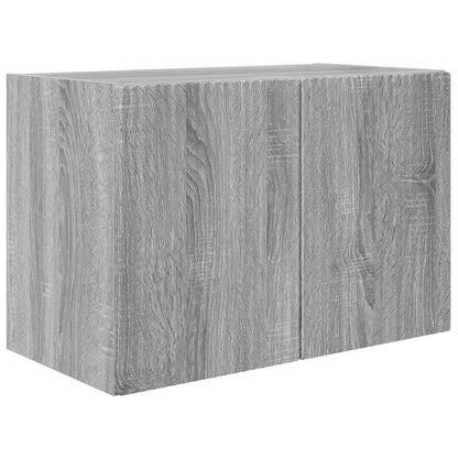 Set di Mobiletto da TV a Parete 4 pcs Grigio Sonoma