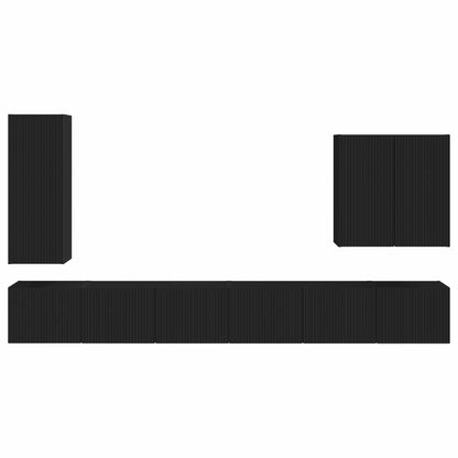 Montaggio a parete 6 pcs Nero