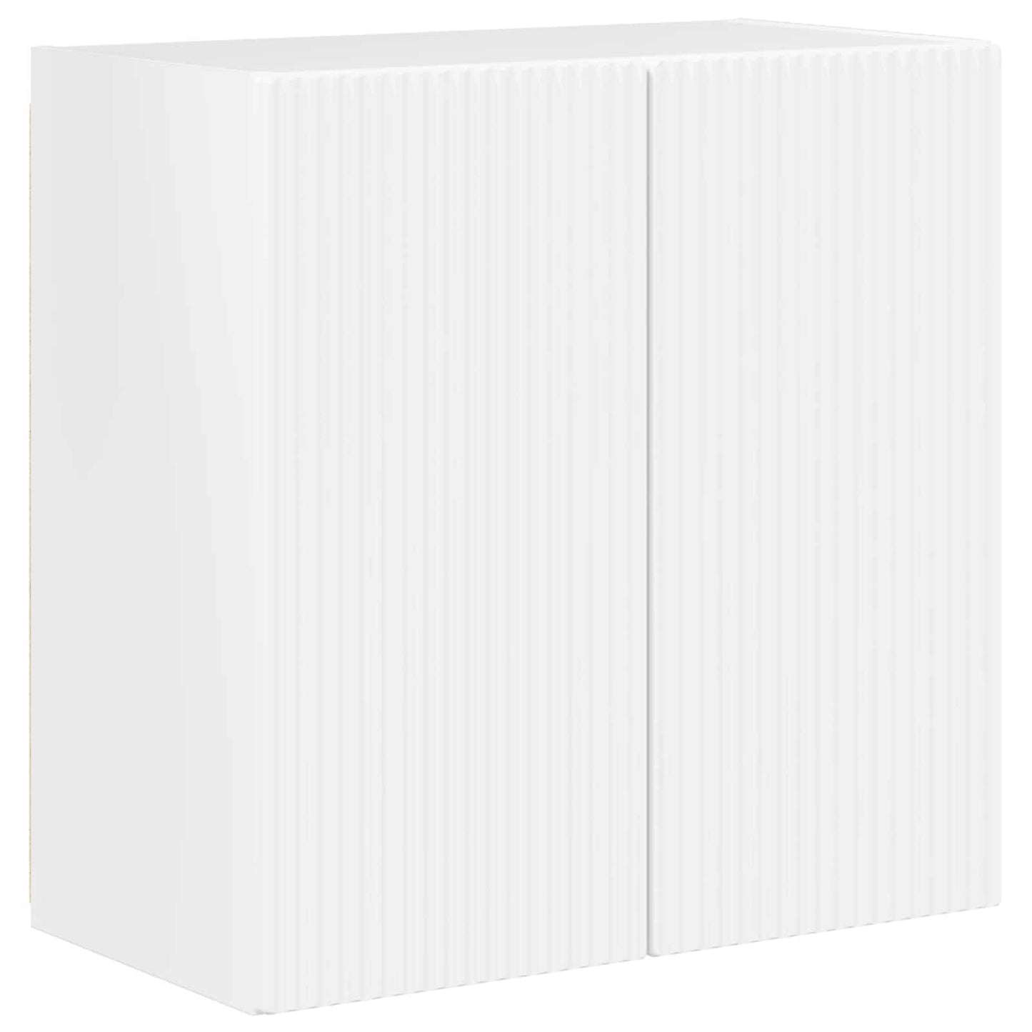Set di Mobiletto da TV a Parete 6 pcs Bianco Lucido