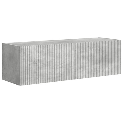 Set di Mobiletto da TV a Parete 6 pcs Grigio cemento