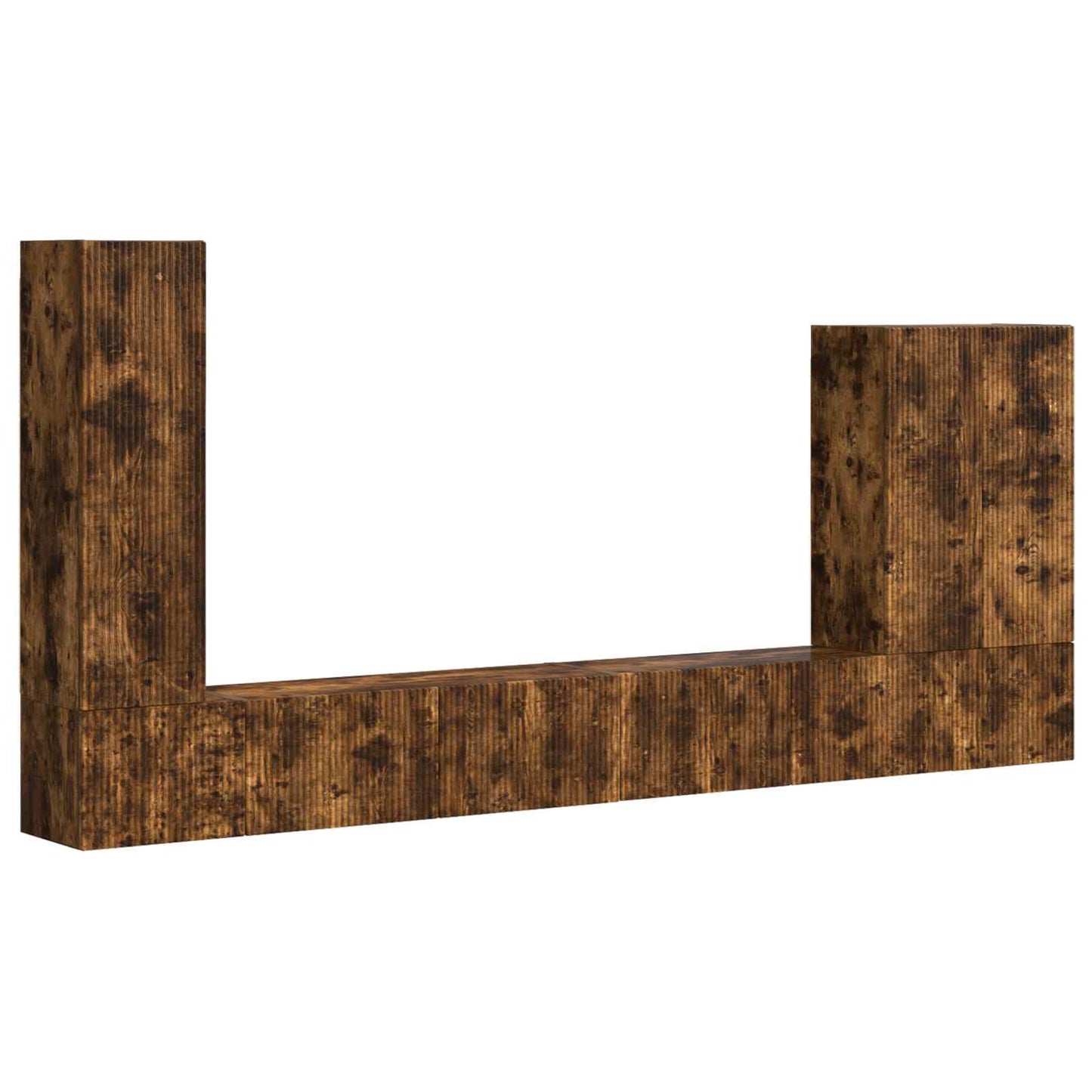 Montaggio a parete 6 pcs Rovere fumé