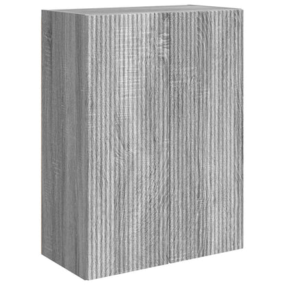 Set di Mobiletto da TV a Parete 6 pcs Grigio Sonoma