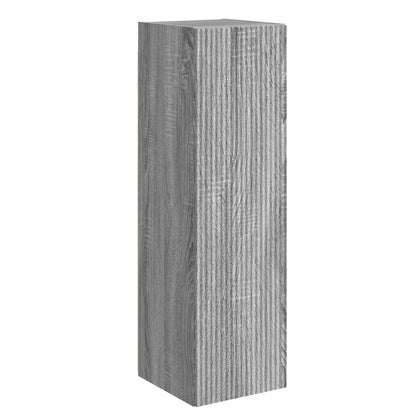 Montaggio a parete 6 pcs Grigio Sonoma