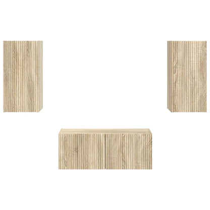 Set mobile TV 2 pcs Rovere Sonoma Legno multistrato