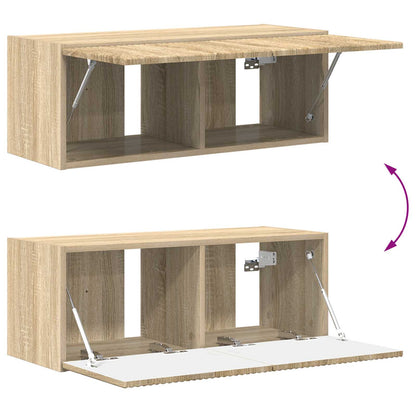 Set mobile TV 2 pcs Rovere Sonoma Legno multistrato | homemem39