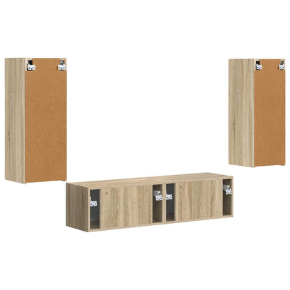 Set mobile TV 2 pcs Rovere Sonoma Legno multistrato
