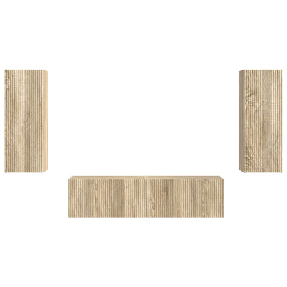 Set mobile TV 2 pcs Rovere Sonoma Legno multistrato