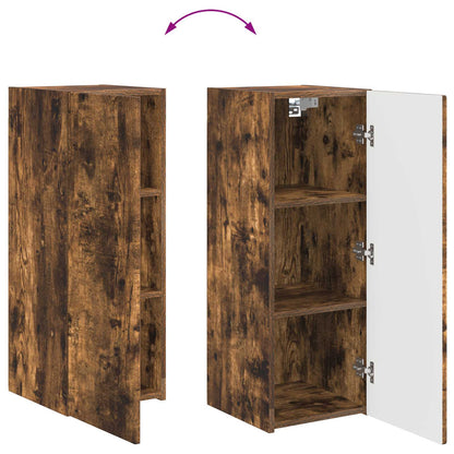 Set mobile TV 2 pcs Rovere fumé Legno multistrato