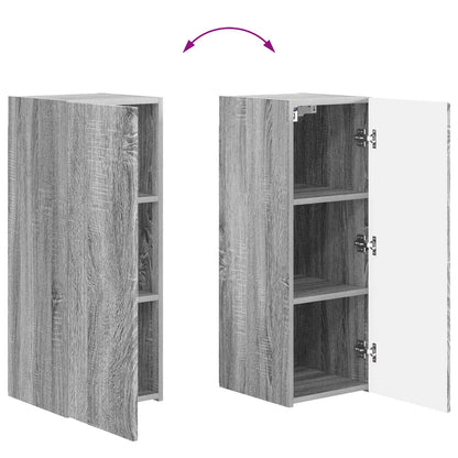 Set mobile TV 2 pcs Grigio Sonoma Legno multistrato