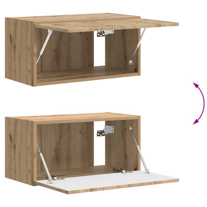 Set mobile TV 2 pcs Rovere artigianale Legno ingegnerizzato
