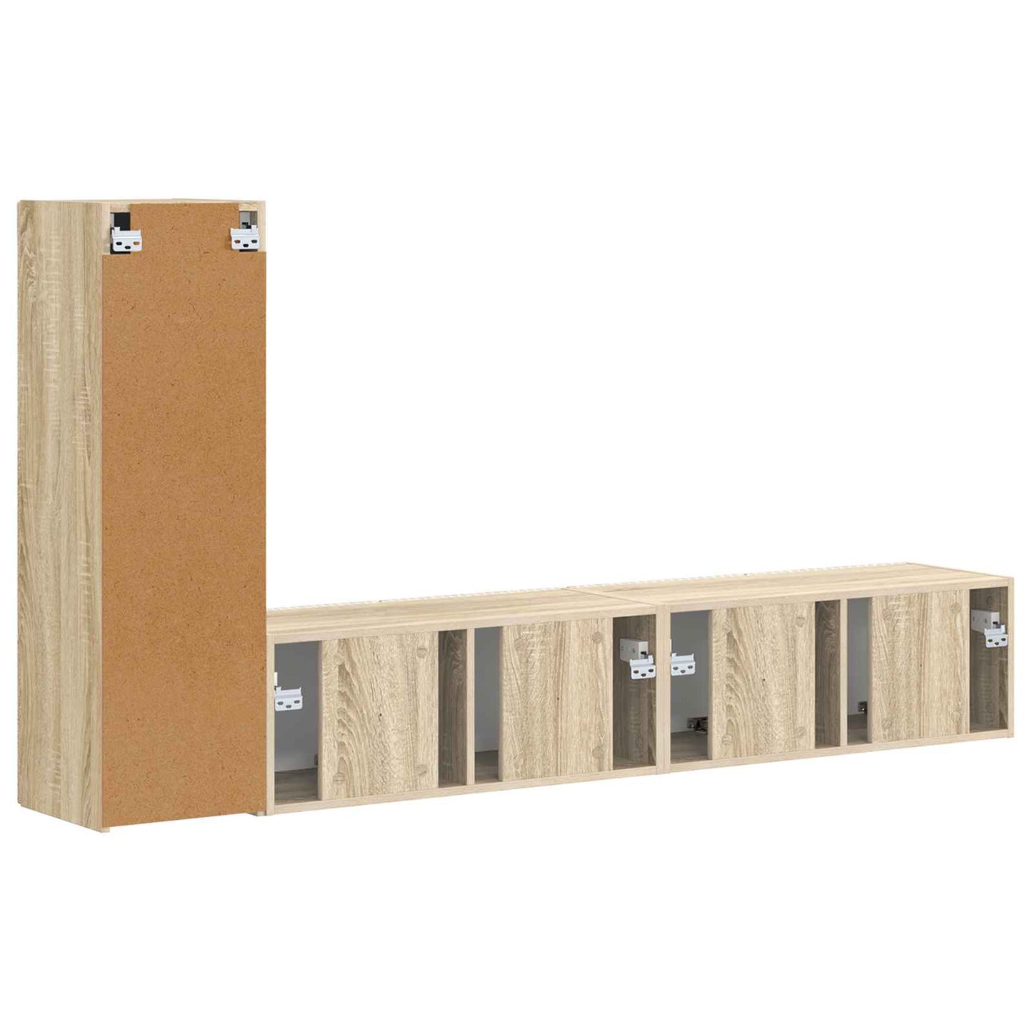 Set mobile TV 2 pcs Rovere Sonoma Legno multistrato