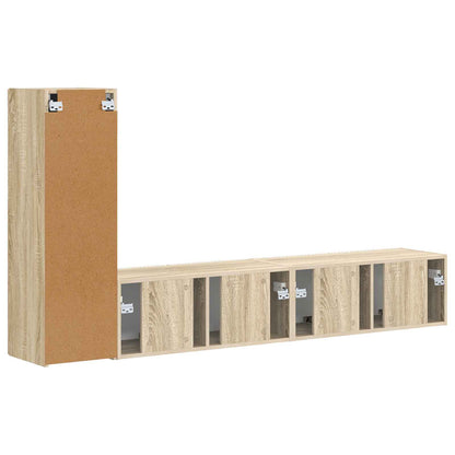 Set mobile TV 2 pcs Rovere Sonoma Legno multistrato