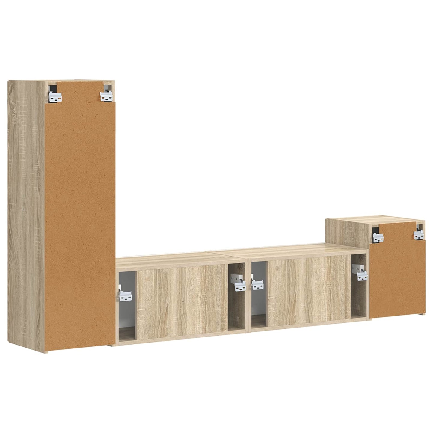 Set mobile TV 4 pcs Rovere Sonoma Legno multistrato