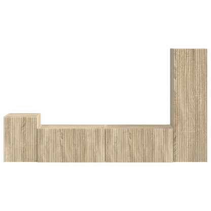 Set mobile TV 4 pcs Rovere Sonoma Legno multistrato