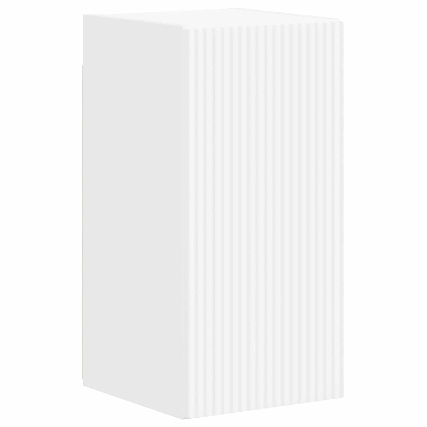 Set mobile TV Montaggio a parete 3 pcs Bianco Legno multistrato