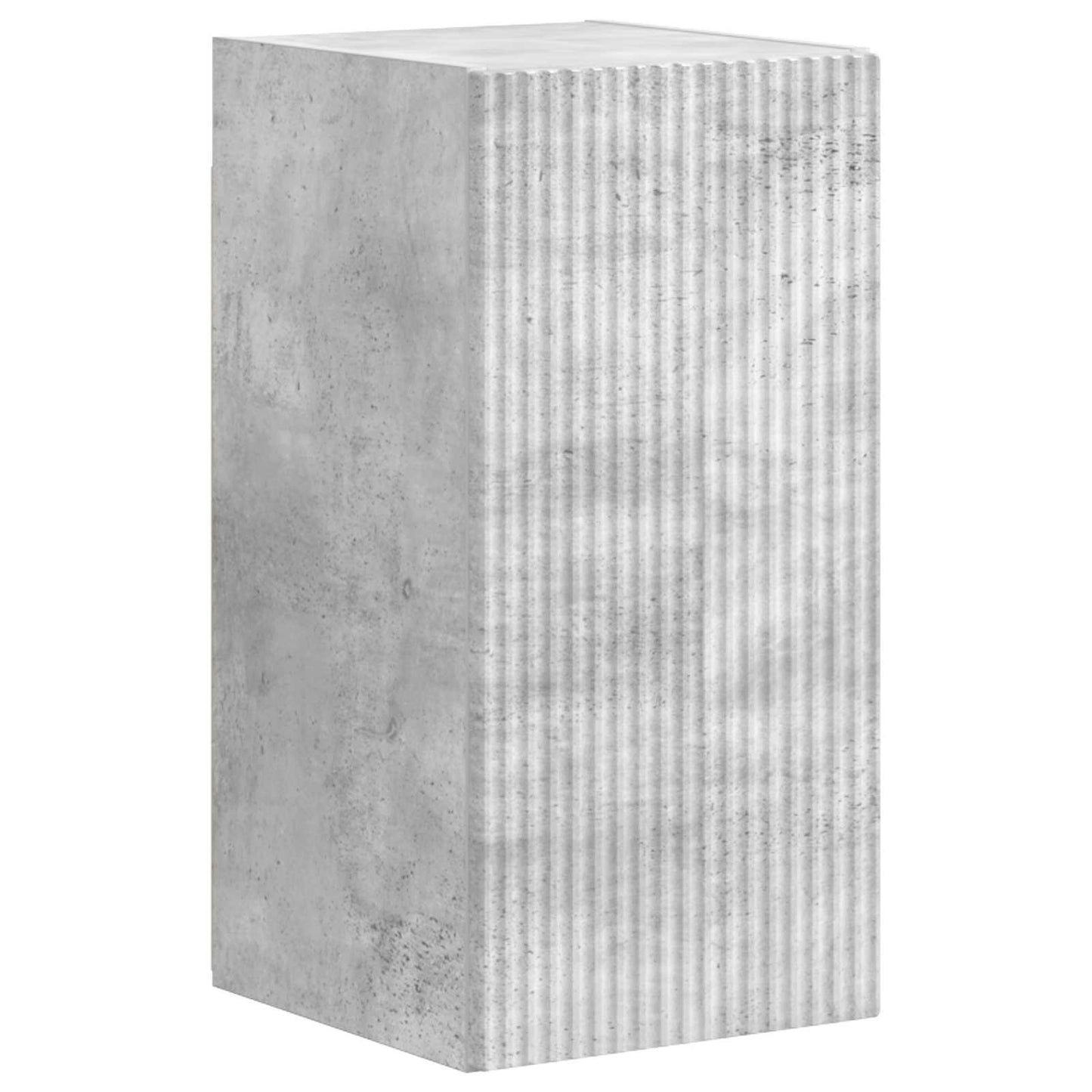 Set mobile TV 3 pcs Grigio cemento Legno multistrato