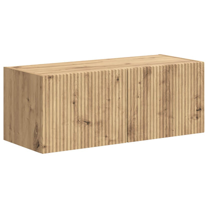 Set mobile TV 3 pcs Rovere artigianale Legno multistrato