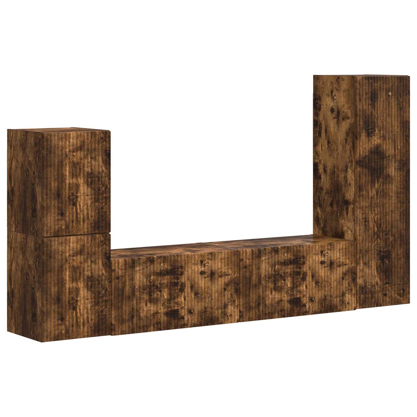 Set mobile TV 4 pcs Rovere fumé Legno multistrato