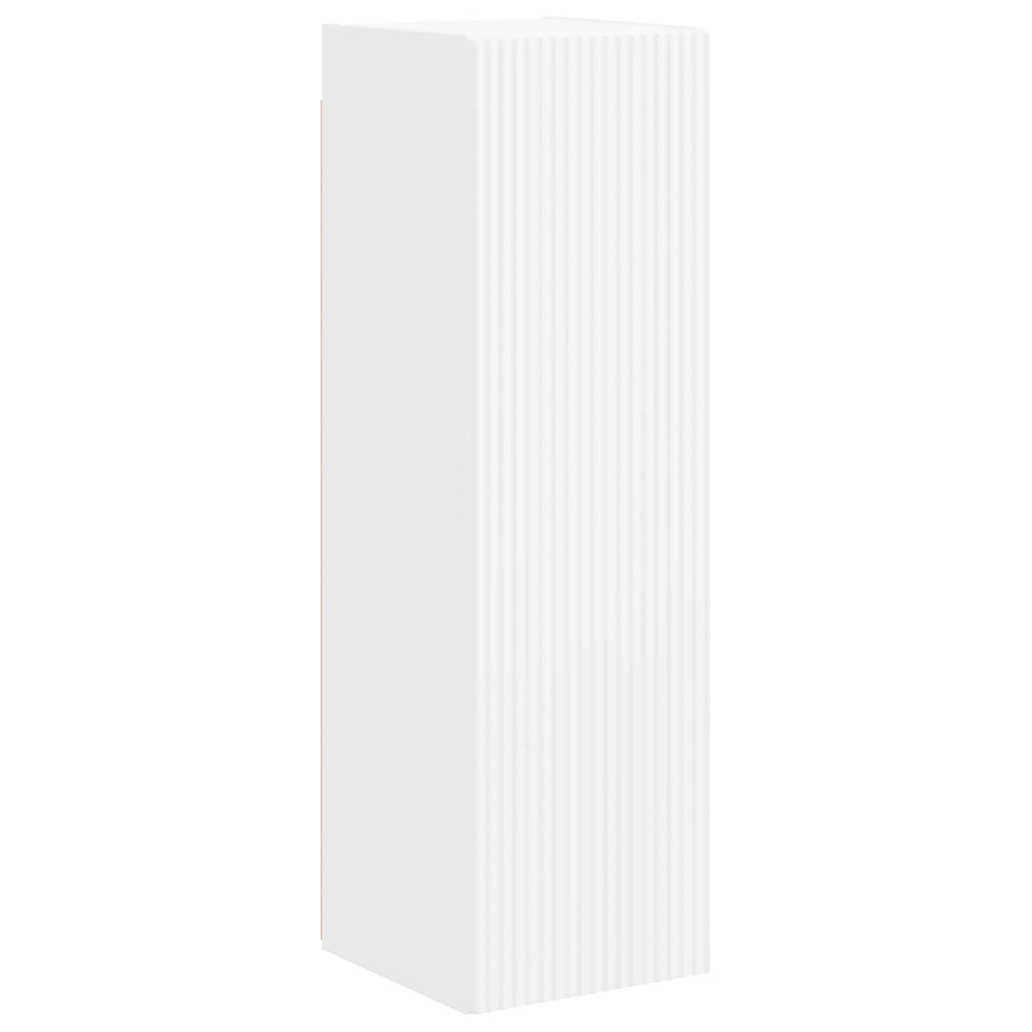 Set mobile TV Montaggio a parete 4 pcs Bianco Legno multistrato